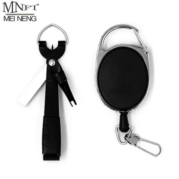 MNFT 1Pcs Quick Knot Tying Tool Fly Fishing Nipper Scissors Hook Sharpener with Zinger Retractor Hook Sharpener Fly Tying Tool high quality fly tying vise with c clamp black handle steel stainless hard jaws rotary accessories fly fishing tying vice tool