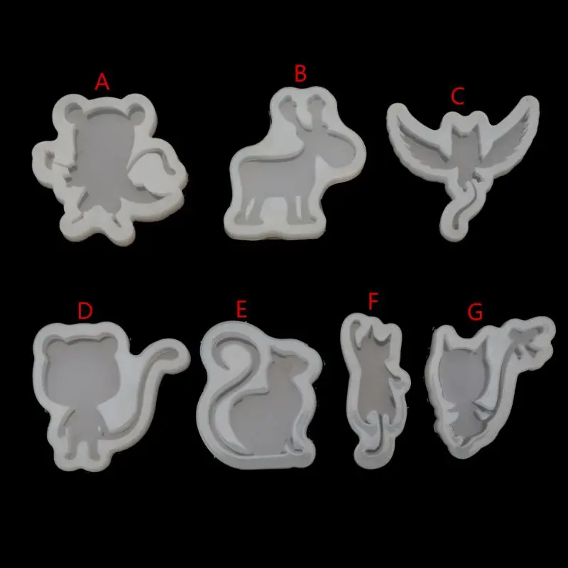 

Cartoon Pet Cat Jewelry Silicone Mold for Polymer Clay Resin Epoxy Jewelry Tools