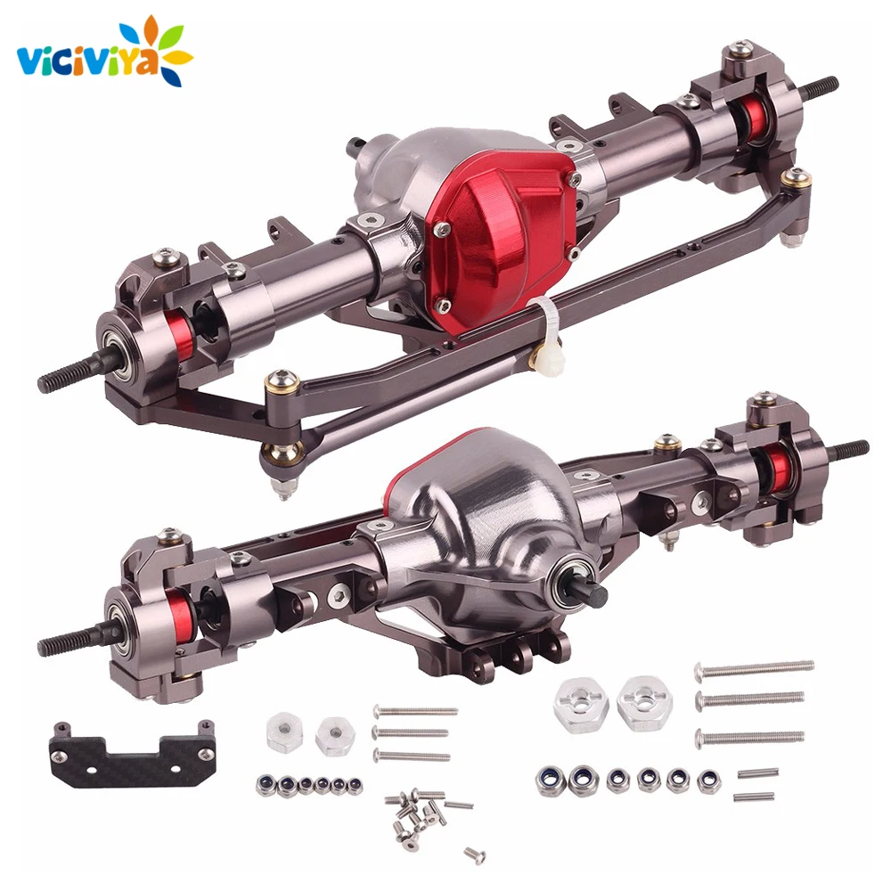 

for 1:10 Rc Crawler AXIAL SCX10 RC4WD D90 Truck 1/10 Rc Car Complete Alloy Front / Rear Axle CNC Machined
