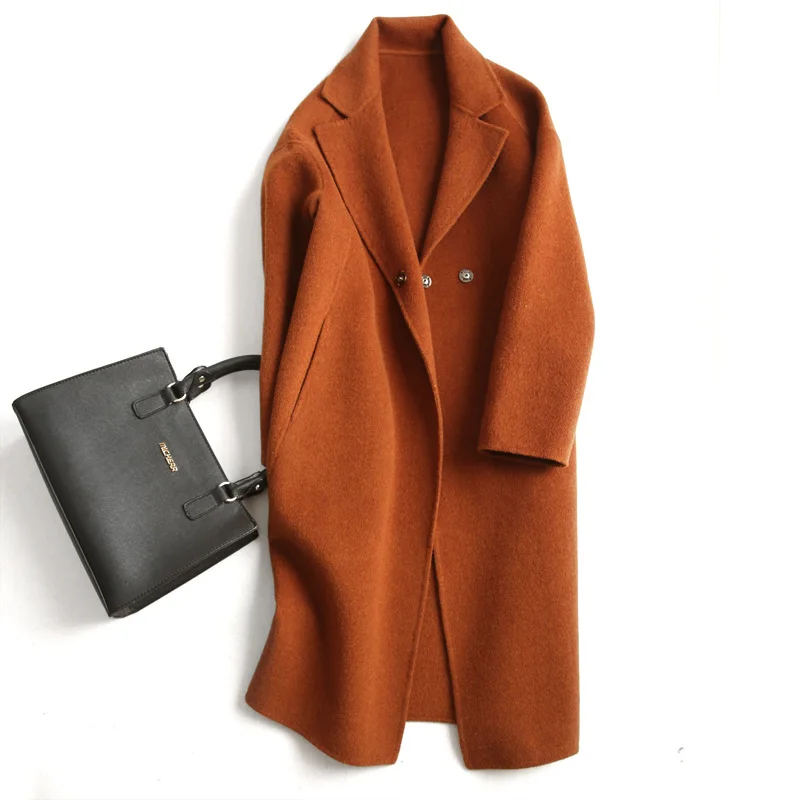 2018 Winter jacket Women Pure Handmade cashmere 100% solid colour wool coat women cashmere trenchcoat elegant long overcoat 2018 Winter jacket Women Pure Handmade cashmere 100% solid colour wool coat women cashmere trenchcoat elegant long overcoat