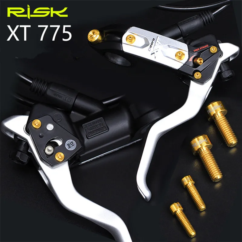 

20pcs MTB Mountain Bike Brake Handle Screw Titanium XT775 Hydraulic Disc Brake Handle Oil Cylinder Lid Bolt Suite Bicycle Parts