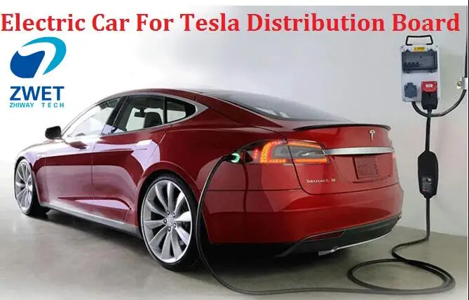 

ZWET Electric Vehicles For Tesla charge distribution box Mounted to wall with functions lightning protection prevent leakage