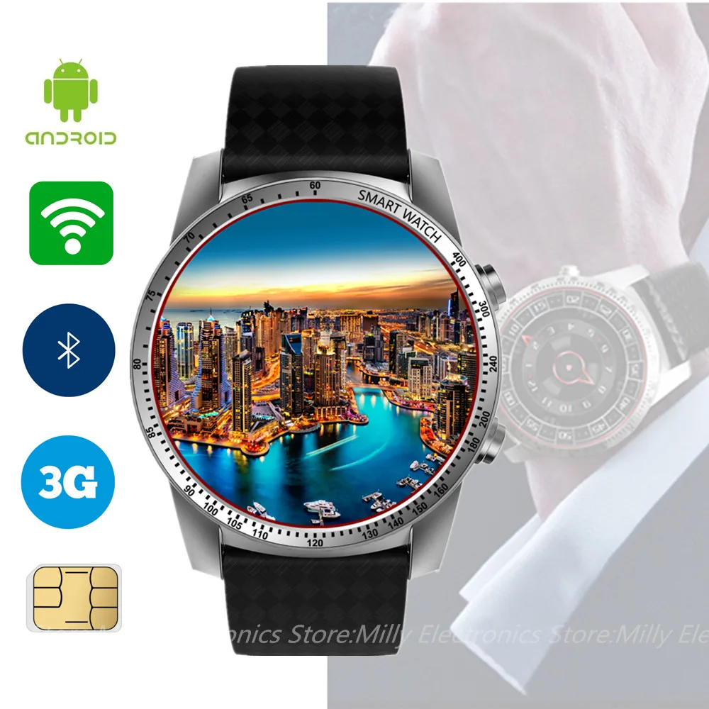 

Jakcom KW99 Smart Watch Android 5.1 MTK6580 Bluetooth 3G WIFI GPS Watch Phone 8GB ROM Heart Rate Monitoring Smart Watch For Men