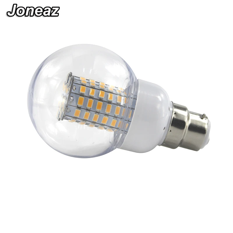 Joneaz 5x ampoule super bright E14 B22 E27 Globe bulb light 9W 12v 24v 36v 110v 220v corn bulbs 5730 chip energy saving lamp | Лампы и