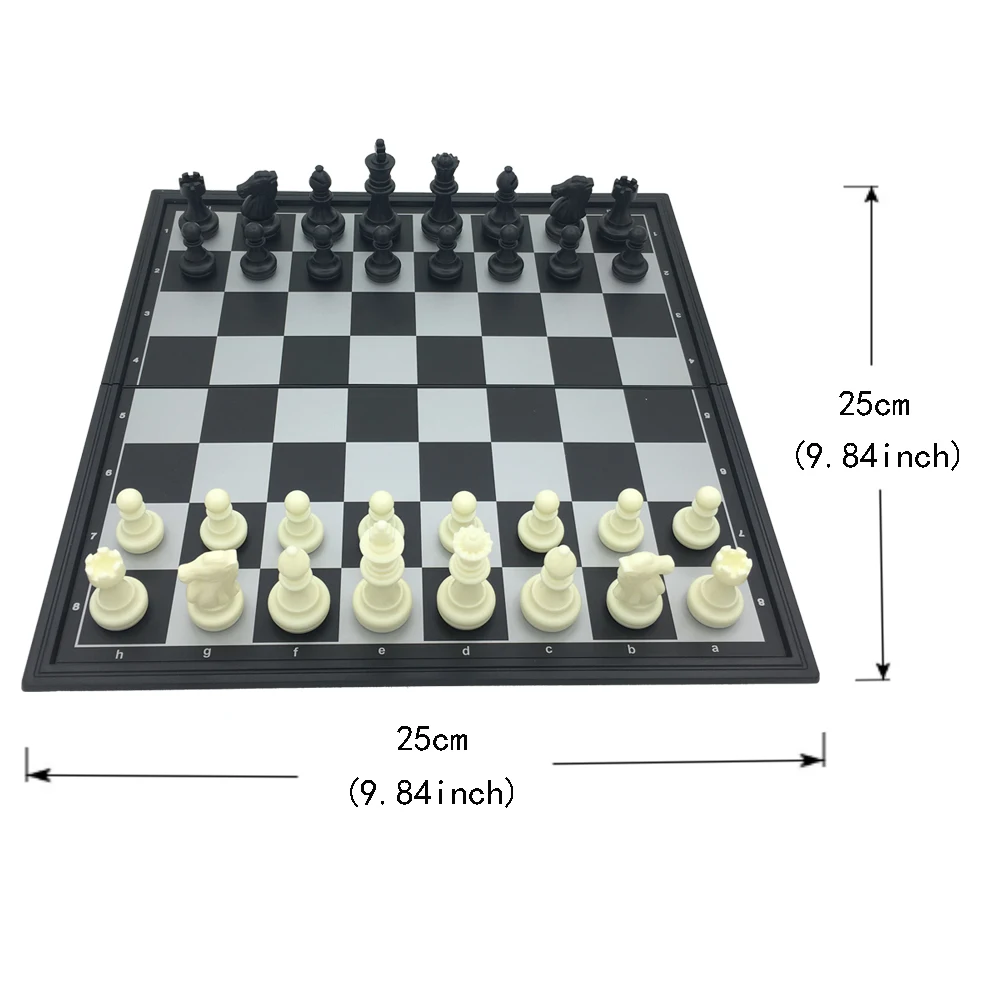 2018New шахматная игра Черный Белый штук складной магнитный складной доска современный набор Веселые Семейные настольные игры подарки