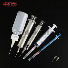 Мобильный телефон измерения стекла металла Meedle скальп трубки сварочный поток масла пустой шприц стекло тонкой иглы трубки для BGA IPHOEN