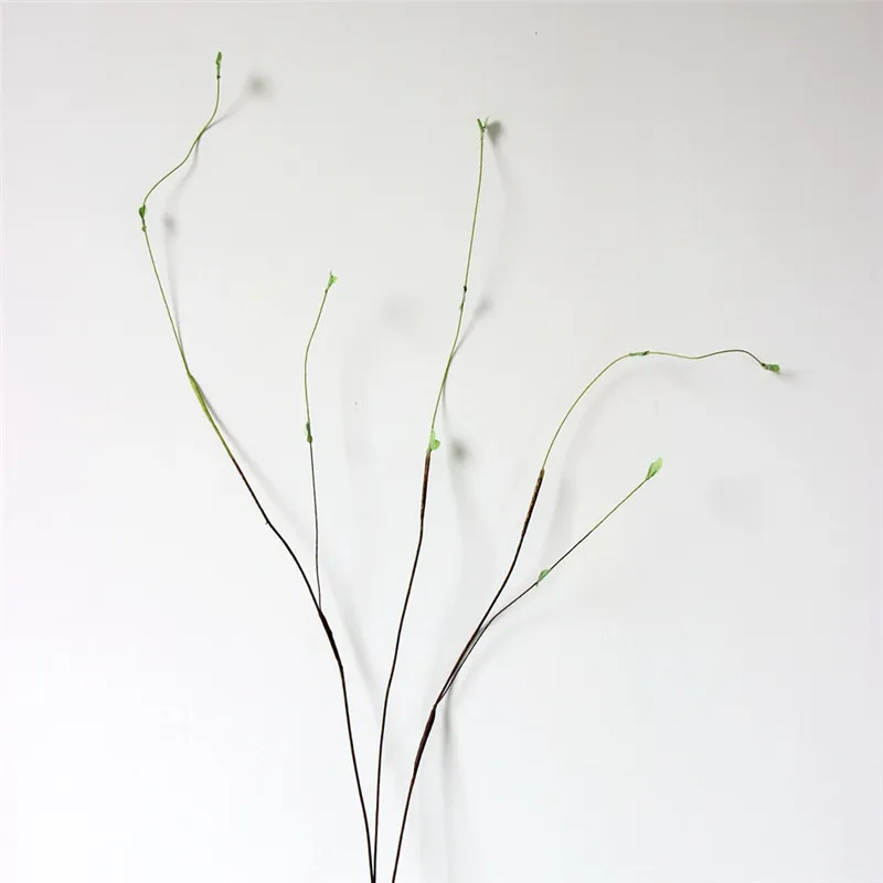 Дракон ивовые ветви моделирование сухая ветка зеленое растение искусственного ротанга дома Цветочная композиция материалы для моделирования - Цвет: Green