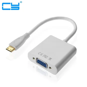

hdmi Type C Mini HDMI Input to VGA Female Output with Adapter for Tablet & Mobile Phone & Projector Monitor