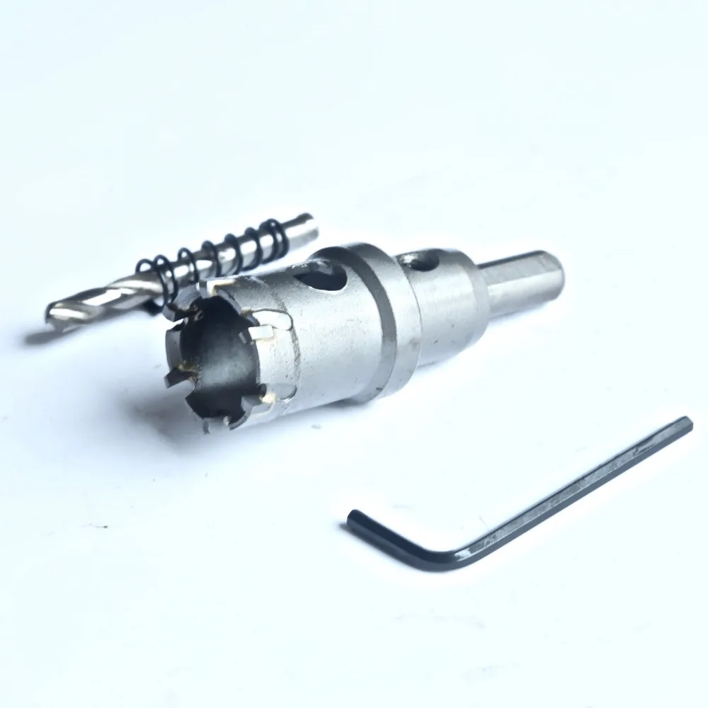 

1PC of industrial quality 25-40mm TCT hole saw core bit for stainless steel hole drilling&opening with triangle handle 10-12mm