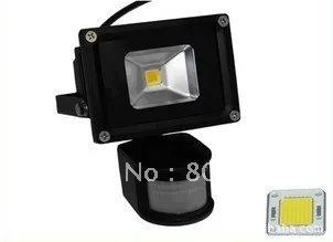 

promotion free shipping 20pcs 10w led pir floodlight CE&ROHS 3year warranty