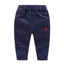 RICHM/ г. штаны для маленьких мальчиков и девочек, весна-осень, хлопковые леггинсы для малышей, штаны для мальчиков, одежда для маленьких девочек, детская одежда с вышивкой