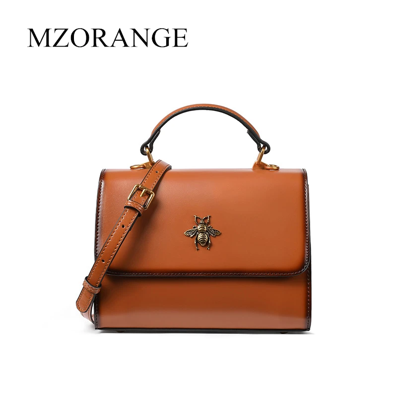 

Female Tote Square Tote Insect Handbag Retro Vintage Female Shoulder Messenger Bag Custom Handbag 2018 New MZORANGE
