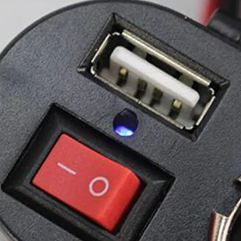 Новый (с выключателем) Автомобиль Мотоцикл Мощность Порты и разъёмы USB адаптер