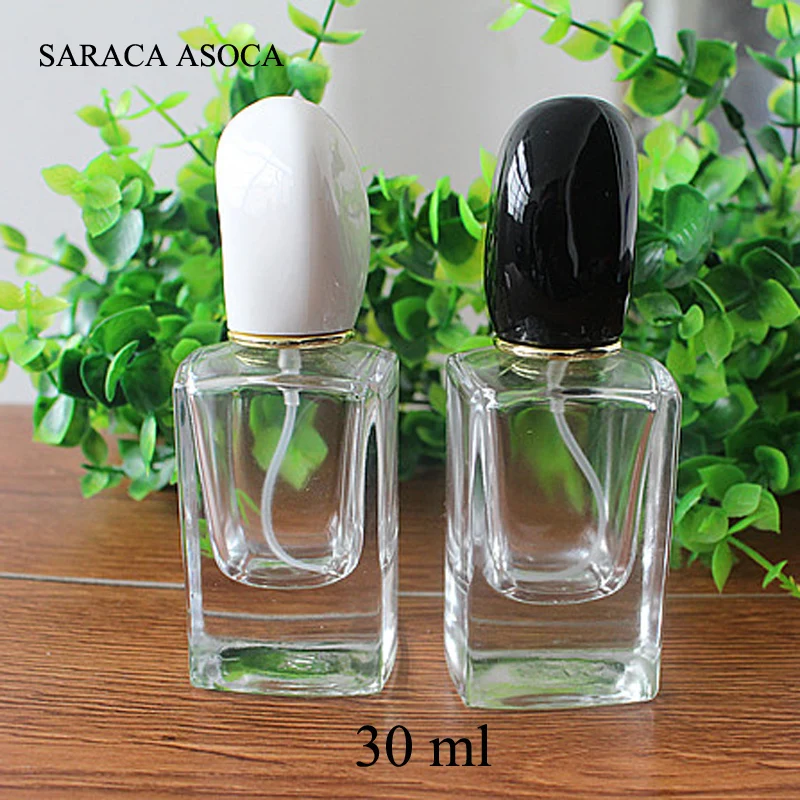 Download 30ML Flat Square Transparent Glass Perfume Spray Cosmetics ... Yellowimages Mockups
