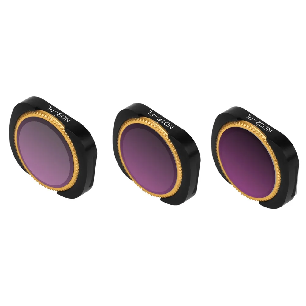 

3Pcs Aluminum Alloy Magnetic Adsorption No Damage CPL ND8 16 32 Lens Filter Set For DJI OSMO Pocket Camera Stabilizer