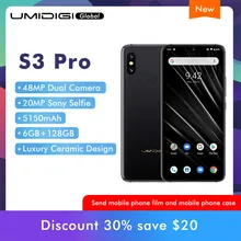 UMIDIGI S3 PRO ceramic 6 ГБ 128 Helio P70 3 &quotFHD + 48MP AI двойная задняя камера s 20MP