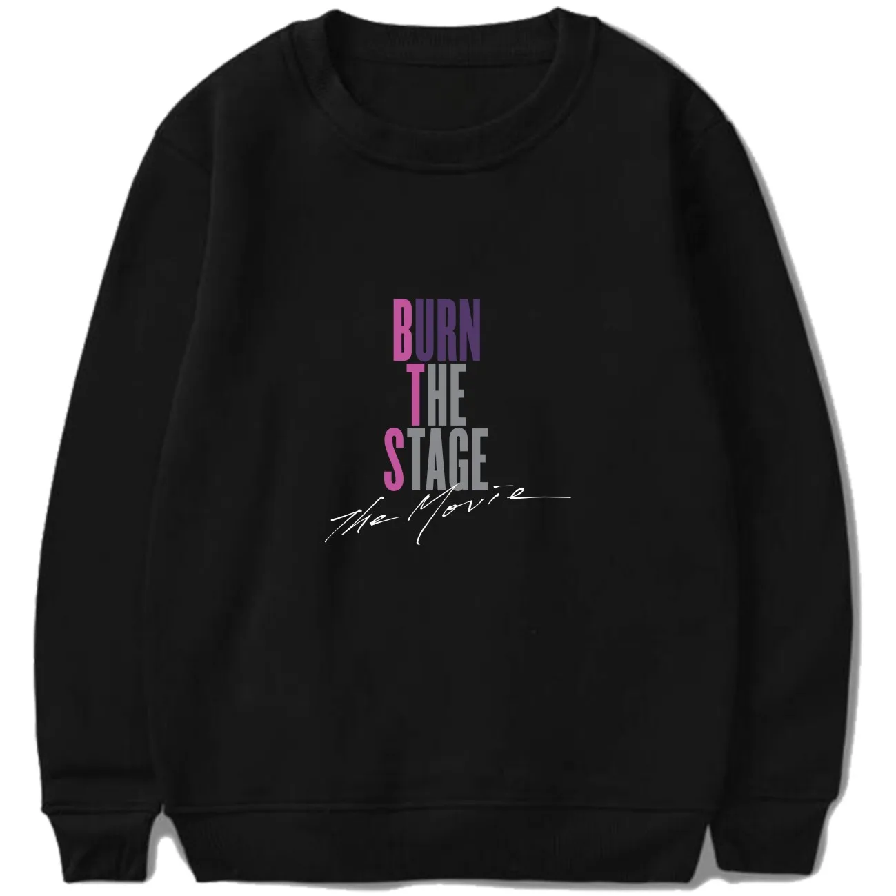 Drop Ship 2018 Autumn Winter BTS Kpop Hoodies Sweatshirts Letters Printed Clothes BURN THE STAGE THE MOVIE Pullover Tops Moletom