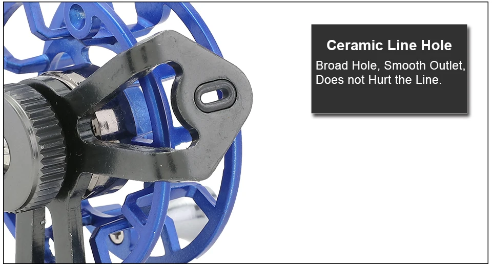 K8356 Full Metal Ultra-light Former Ice Fishing Reels Gear Ratio 11 Right Hand Fly Fishing Reel CNC Machined Aluminum 5 Colors (13)