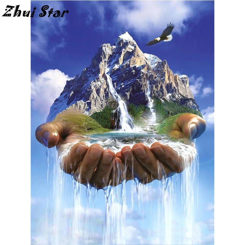 

NEW Full Square Diamond 5D DIY Diamond Painting Palm Landscape Embroidery Cross Stitch Rhinestone Mosaic Painting FC1196