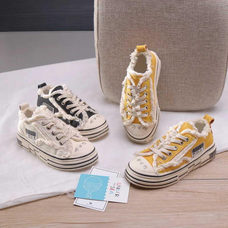 

2019 Spring Autumn New Canvas Shoes Soft Bottom Comfortable Casual Shoes Lightweight Children's Shoes Fashion Wear