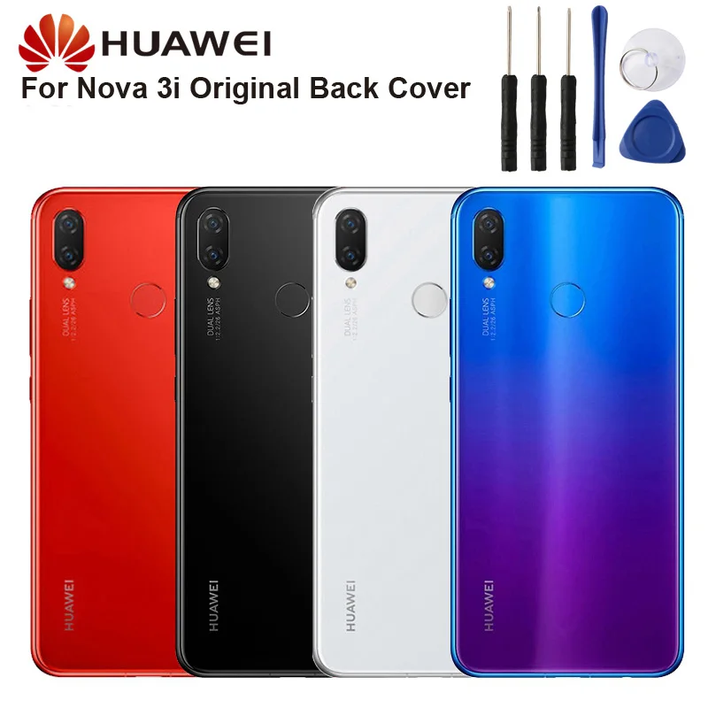 

Original Glass Battery Rear Case For Huawei Nova 3i Back Battery Cover Phone Battery Backshell Back Cover Cases