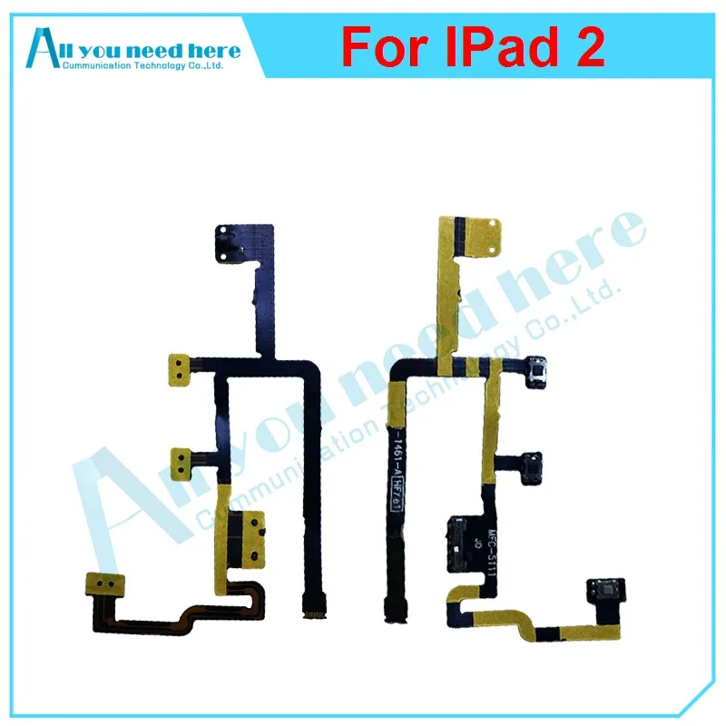 

1pcs 2pcs 5pcs For IPad 2 2nd Gen New Power Button On Off Switch Button Volume Control Flex Cable Ribbon CDMA Version