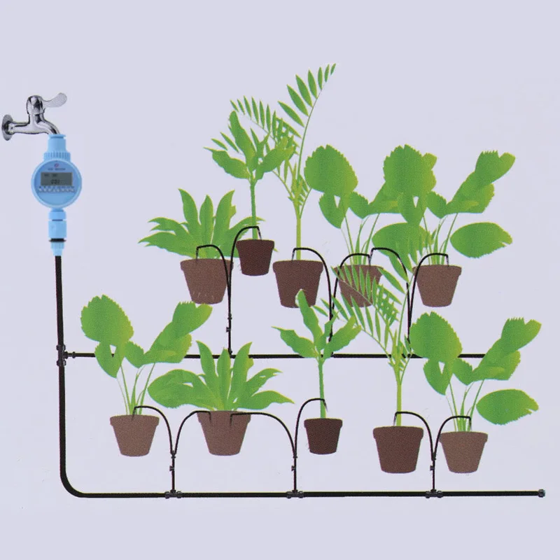 Садовый контроллер полива автоматический Электрический цифровой садовый оросительный таймер интеллектуальные цветы электронный таймер для воды