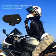 Обновленный QTBE6 мотоциклетный шлем Bluetooth гарнитура системы связи для мотоцикла наушники Динамик для 6 гонщиков MP3 E1