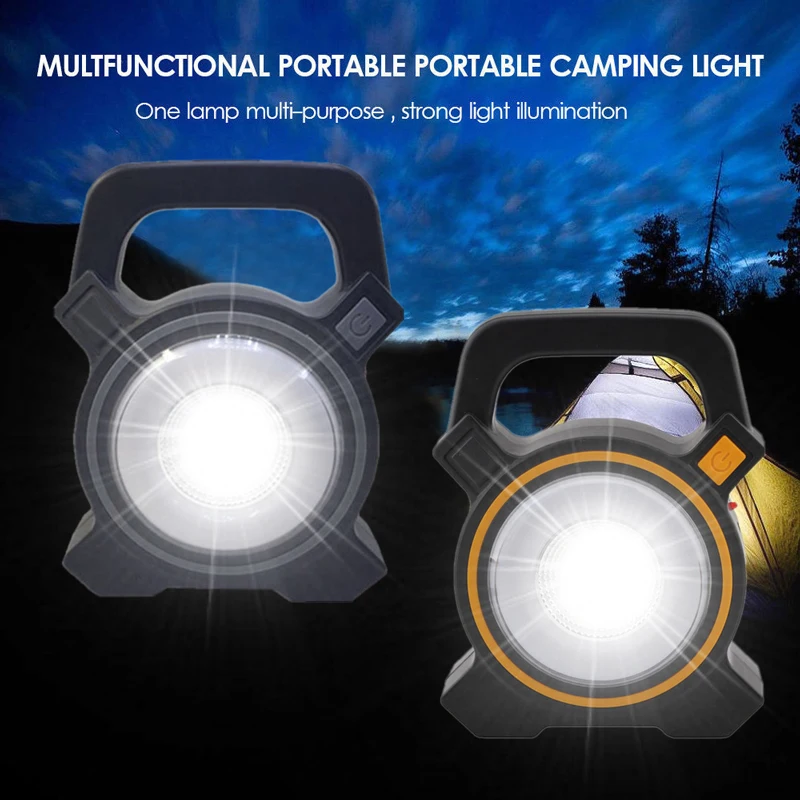 

Super Bright Working Light Mobile Power Bank Flashlight USB Port Camping Tent Light Outdoor Portable Hanging Lamp Camping Light