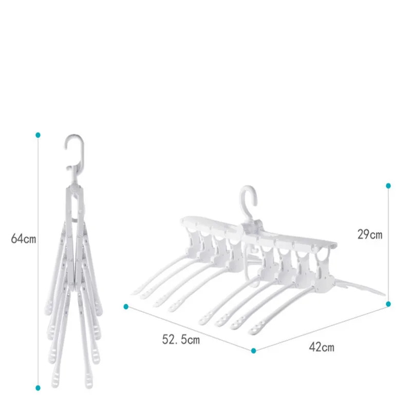 Висит 8 в 1 Вешалки складное многофункциональное Волшебная Одежда Нескользящая вешалка выдвижной шкаф organizner держатель сушилка