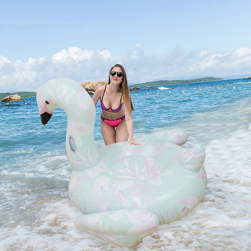 150cm Giant Flower Print Flamingo Pool Float 2018 Newest Ride-On Swan Swimming Ring Adult Water Mattress Inflatable Toys Piscina 150cm Giant Flower Print Flamingo Pool Float 2018 Newest Ride-On Swan Swimming Ring Adult Water Mattress Inflatable Toys Piscina