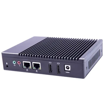 Billig Intel J3160 Fanless Industrie Mini PC Server Windows 10 64 Bit Linux System Mini Dual Lan Desktop Computer WIFI