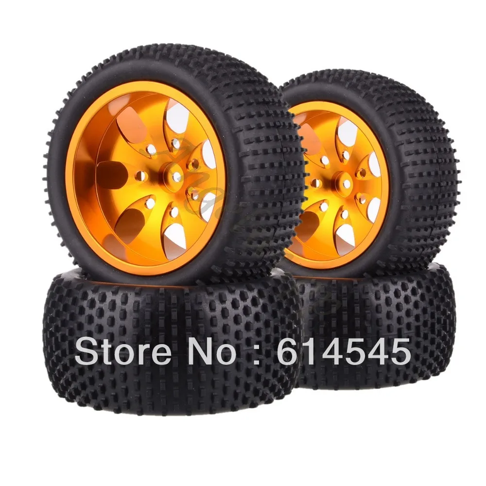

DQR 88122 4xRC Monster Truck Bigfoot Metal Wheel Rim & Tyre Tires 12MM HEX 1:10 RC123 Store