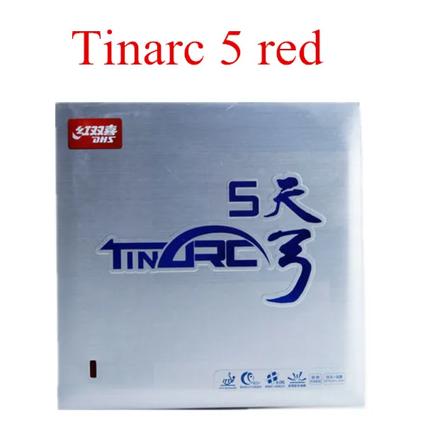 DHS TinArc Оловянная дуга TINARC3 TINAC5 Pips-в настольном теннисе резина с высокой упругой гибкой губкой для торта - Цвет: Tinarc 5 red