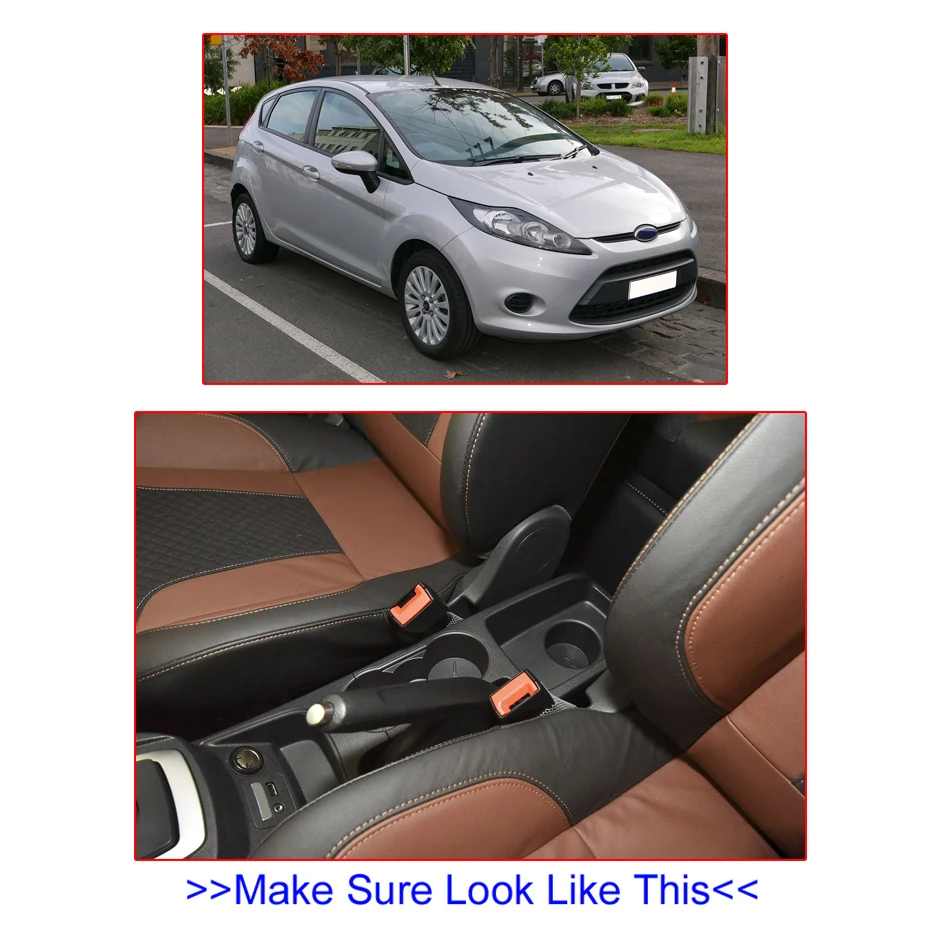 Подлокотник для подлокотника Ford Fiesta 2009 2017 подлокотник с возможностью поворота на