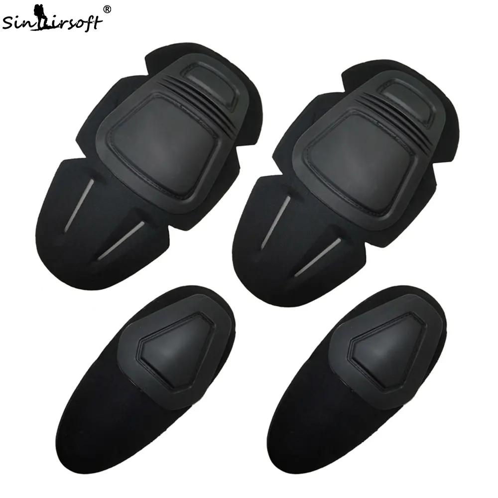 

SINAIRSOFT Paintball Airsoft Combat G3 Protective Uniform Pants Tactical Knee and Elbow Protector Pads Set KNEE & ELBOW PADS