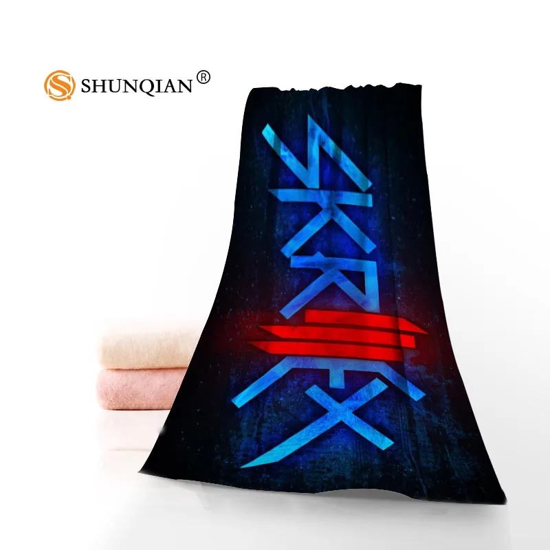 Заказной Skrillex логотип полотенце напечатанный хлопок лицо/банные полотенца из микрофибры ткани для детей, мужчин и женщин полотенце для душа s A7.24 - Цвет: 16