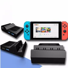 MASiKEN мини тепловыделение электронный зажим подставка для nintendo Switch NS NX(черный) консоль замена док-станция базовый держатель