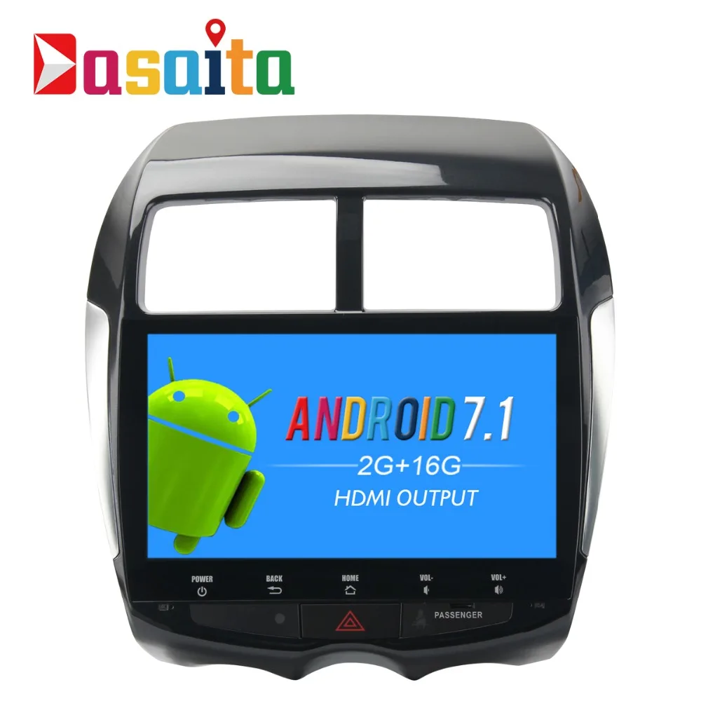 Cheap Dasaita 10.2" Android 9.0 Car GPS Player Navi for Mitsubishi ASX 2010-2012 with 2G+16G Quad Core Stereo Multimedia No DVD 1