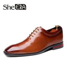 Новые брендовые модные кожаные туфли в британском стиле; Мужские дышащие повседневные туфли с острым носком; мужские туфли-оксфорды на шнуровке