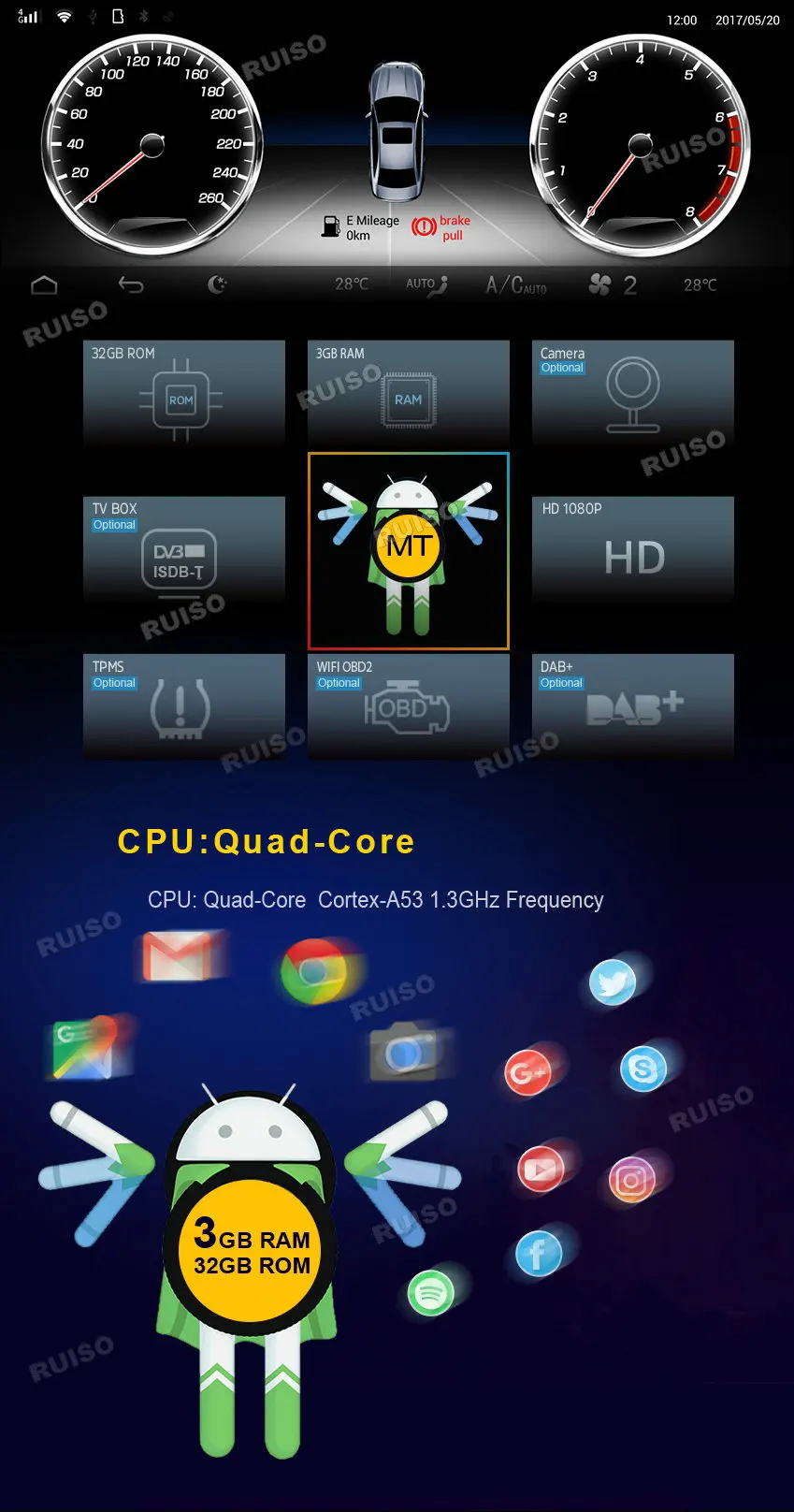 Clearance 3GB RAM +32GBROM FOR Benz C/GLC C180 C200 C220 C250 C300 C350 C320 Android 7.1 Car DVD player gps audio auto stereo Multimedia 2