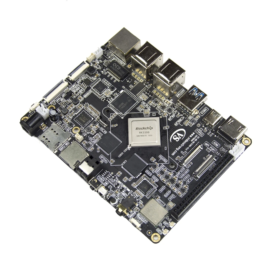 MECOOL VS-RK3399 DIY VP9 Android TV Box 7.1 RK3399 Mali-T860 Smart TV Box 4K 4GB /32GB RAM Set Top Box Super Development Board