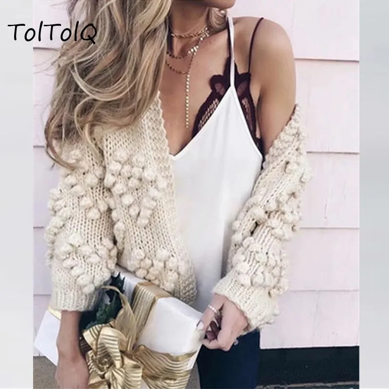 Кардиган свитер женщина осень и зима Вязание свитер с длинным рукавом Тедди пальто Club Свитер оверсайз рубашка Рождество