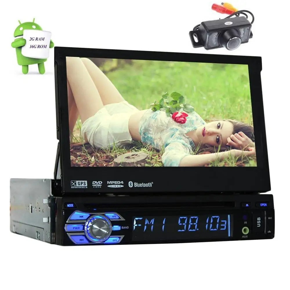 Eincar Rear Camera Android 6 0 Stereo 1Din Car DVD Player GPS Audio Radio Head unit