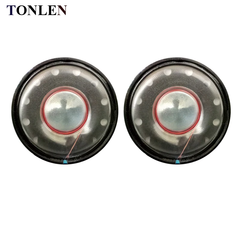 

TONLEN 2PCS 40mm Headphone Speaker 32 ohm HiFi Headset Horn Enthusiast HD Voice Resolution Earphone Headphones Speaker Unit