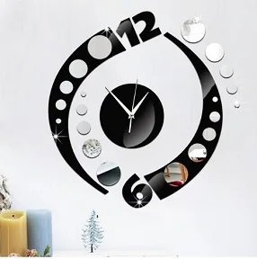 Часы с бабочками Зеркальная Наклейка, 3D декоративная наклейка с зеркальными часами, DIY Наклейка с зеркальными часами