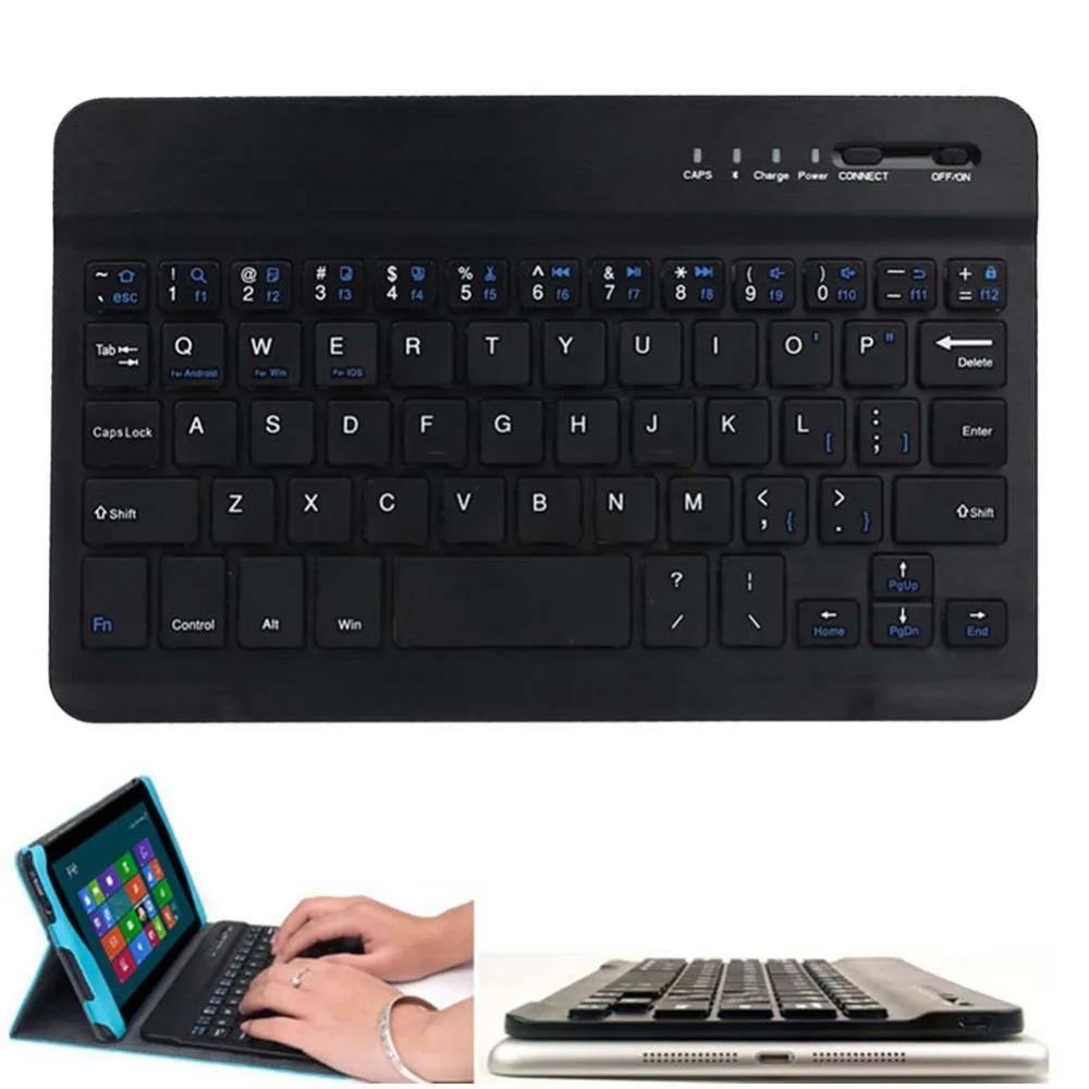 Ultra Slim Multimedia Wireless Bluetooth 3.0 Keyboard with Charging