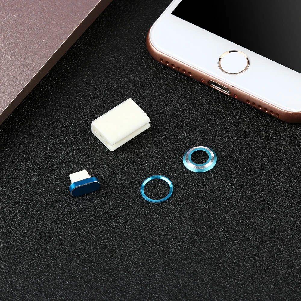 2018 Новинка для Iphone 7/8 Защита объектива + наклейка на кнопку домой Пылезащитная