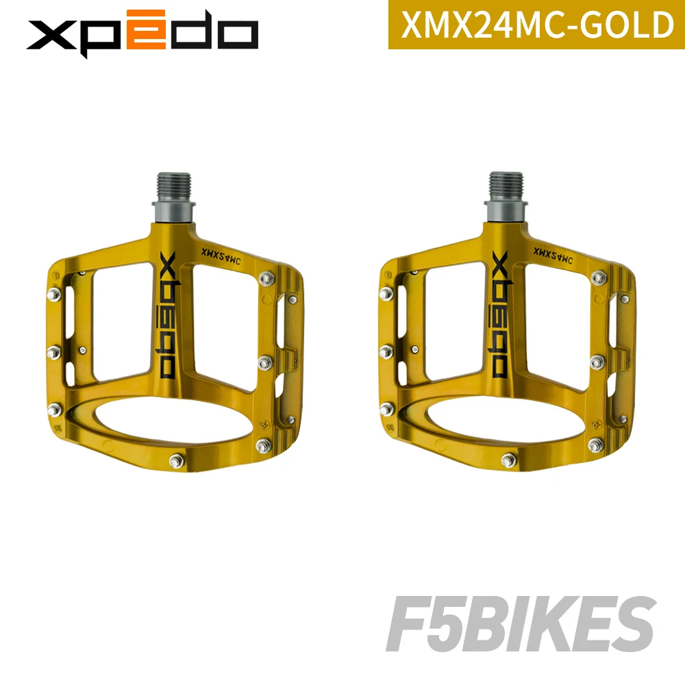 Wellgo XPEDO MTB велосипедные педали SPRY XMX24MC сверхлегкие магниевые mtb педали для шоссейного велосипеда 6 цветов 255 г - Цвет: Gold