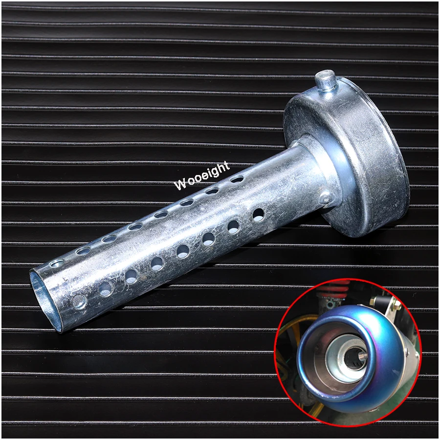 Wooeight 60mm Motorcycle Exhaust Pipe Silencer DB Killer Adjustable Off-road Bike Exhaust Can Muffler Insert Baffle Silencer (3)